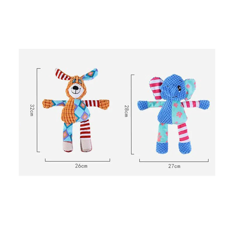 the CHEWCRITTER PLAY TOY - Pet Plush Toy, Cute Animals, Bite Resistant, Interactive Squeaky Dog Chewing Toy, Pet Dog Teeth Cleaning Chew Toy, Pet Supplies