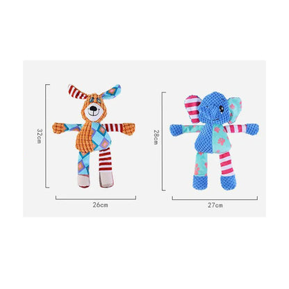 the CHEWCRITTER PLAY TOY - Pet Plush Toy, Cute Animals, Bite Resistant, Interactive Squeaky Dog Chewing Toy, Pet Dog Teeth Cleaning Chew Toy, Pet Supplies