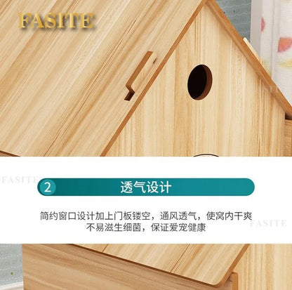 the RED BARN DOGHOUSE - Top Cover Doghouse, Outside Easy Installed Winter Gate Door Window External Entrance Nest, Home Pets Products