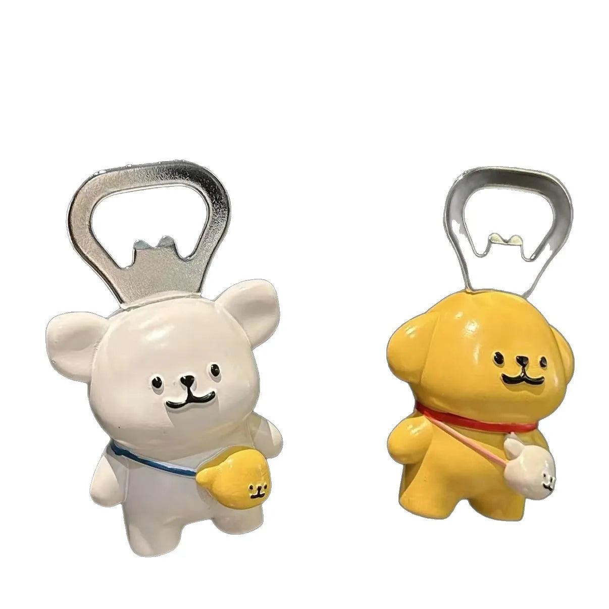 Kawaii Dog 3D Fridge Magnet Bottle Opener Ornament Cartoon Japanese creativity Cute Refrigerator Magnets Kitchen Decoration Gift