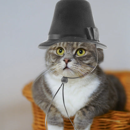 1Set Pet Hat Fine Craftsmanship Dog Bow Tie Party Birthday Halloween Costume Dog Hat Pet Halloween Supply Funny Cat Headdress