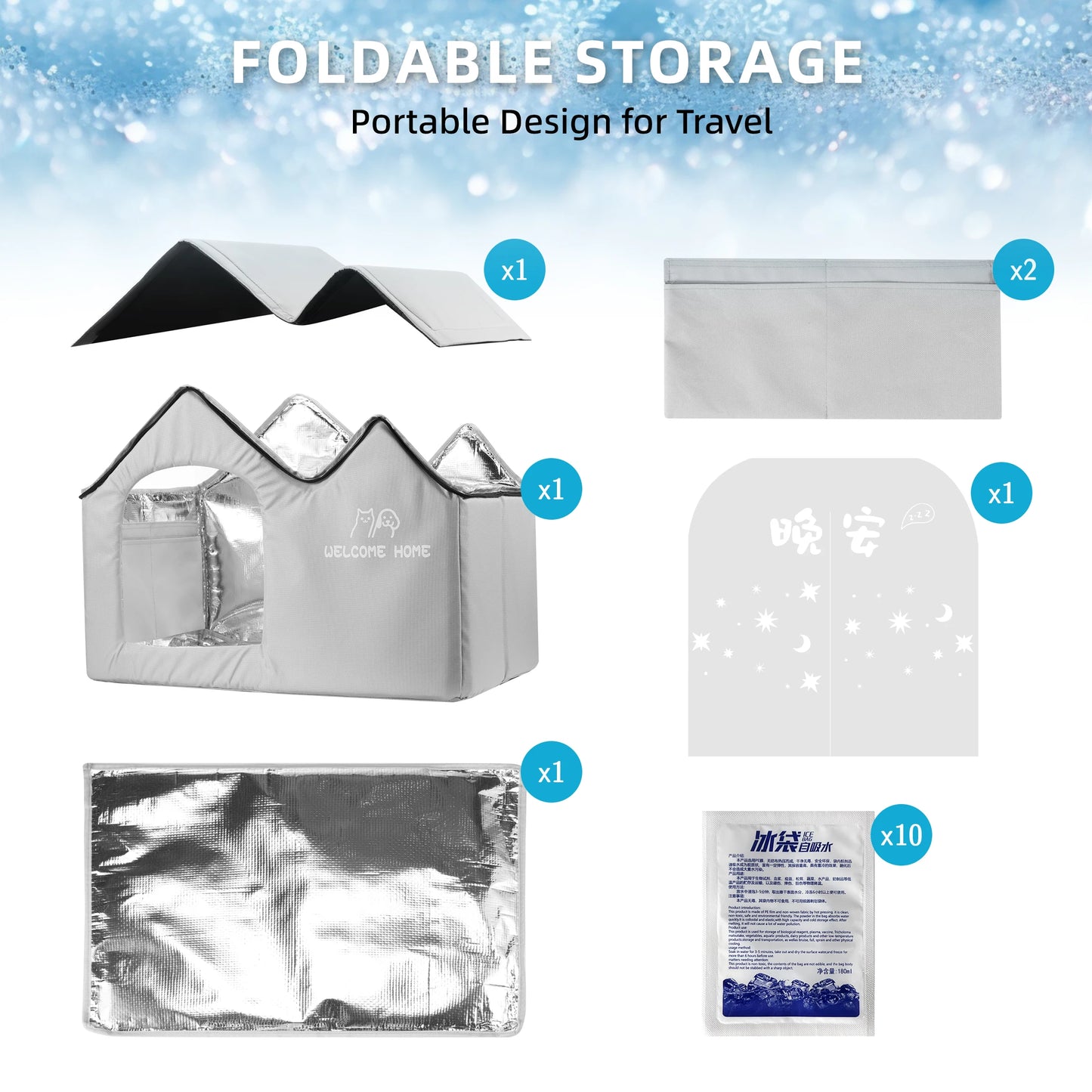 Cat Air Conditioning House Summer Cat Cooling Tool Nest Dog Ice House Dog Four Seasons Cat Pet Ice House