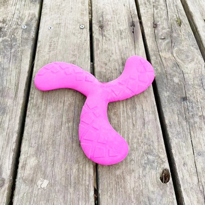 Fun Pet Toy Water Floating Triangle Boomerang For Dogs Puppy Squeaker Squeaky Molar Dog Toy Pet Training Dog Accessories