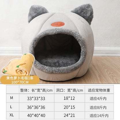 the TEDDY DOGHOUSE - Doghouse, All-Season Universal Dog/Cat House, Closed Pet House, Teddy Doghouse Products, Detachable and Washable