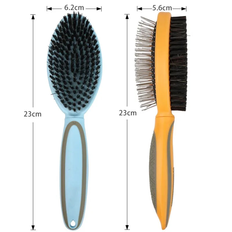 Dog Comb Pet Hair Remover Double-sided Combs for Cats Cleaning Tools Massage Dog Grooming Brush Long Hair Cat Brush Pet Products