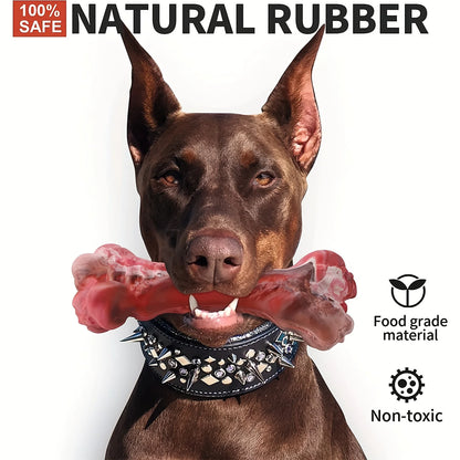 Silicone dog bite toy, natural rubber non-toxic, suitable for strong biting dogs, interactive cleaning of teeth bones,