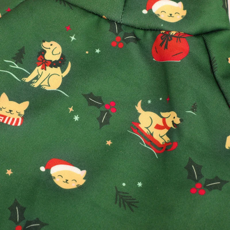 the PAWLIDAY CHEER HOODIE - New Arrival Pet Christmas Hoodie, Dog Holiday Clothes, Festive Pet Apparel