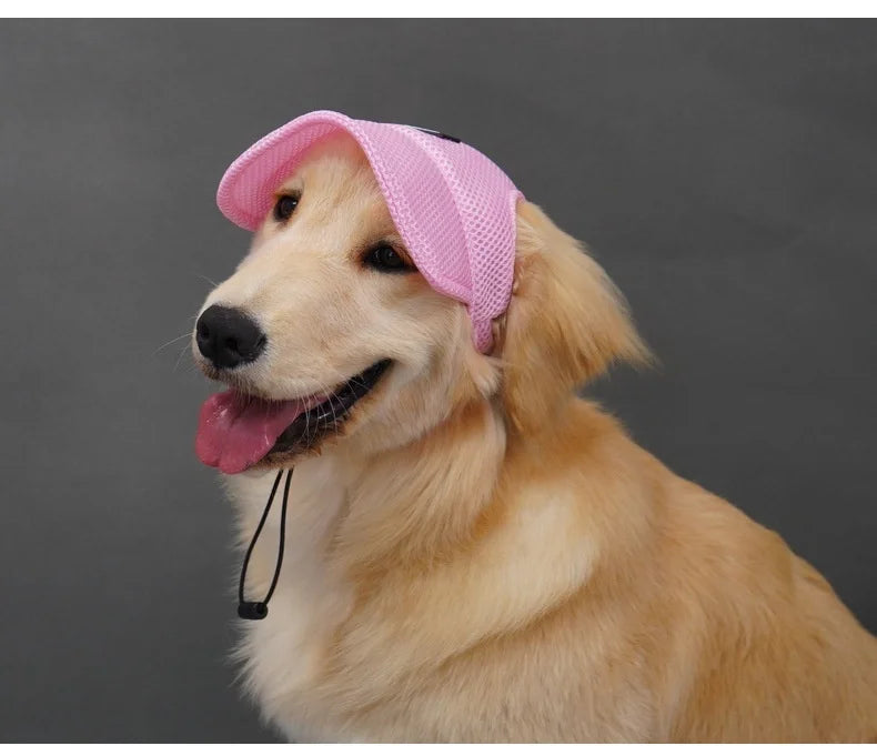 the SUNPAWS BREATHABLE HAT - New Summer Pet Dog Hat, Breathable Sun Protection, Ears Exposed Design, Golden Retriever, Dog Cap, Summer Shade Pet Accessories