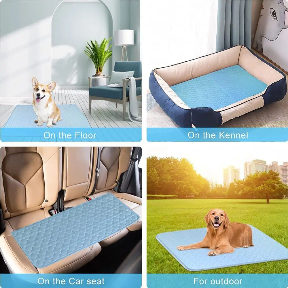 5 Sizes Cushion Moisture-proof Cold Bed Pet Cooling Mat Dog Cat Sleeping Pad Mattress