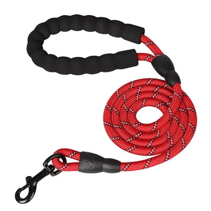 the COMFORT GRIP SAFETY LEASH - Reflective Dog Leash with Comfortable Padded Handle - Double Heavy Duty Traction Rope for Strong Dogs - Enhance Safety and Control