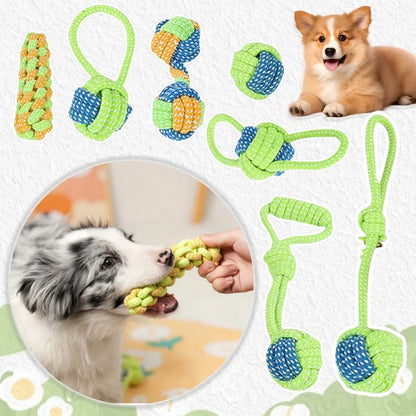 Pet Dog Toys Dog Chew Tug of War Durable Interactive Cotton Rope Toy Suitable for Medium Large Dogs Cleaning Teeth Pet Supplies