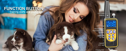 the POWERPULSE E-TRAINER - [New Edition] Dog Shock Collar with Remote - Dog Training Collar for Large/Medium/Small Dogs, Waterproof Rechargeable E-Collar