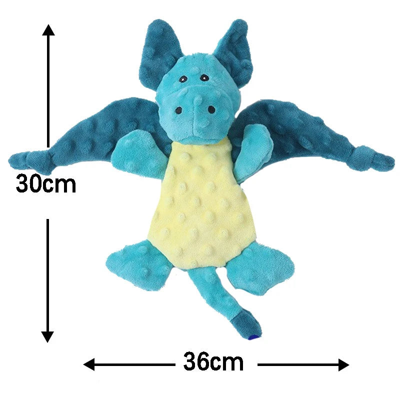 the TEETHETREASURE PLUSH - Pet Plush Toy, Cat/Dog Interactive Teething Toy, Animals Bite Resistant, Interactive Squeaky, Pet Dog Teeth Cleaning Chew Toy