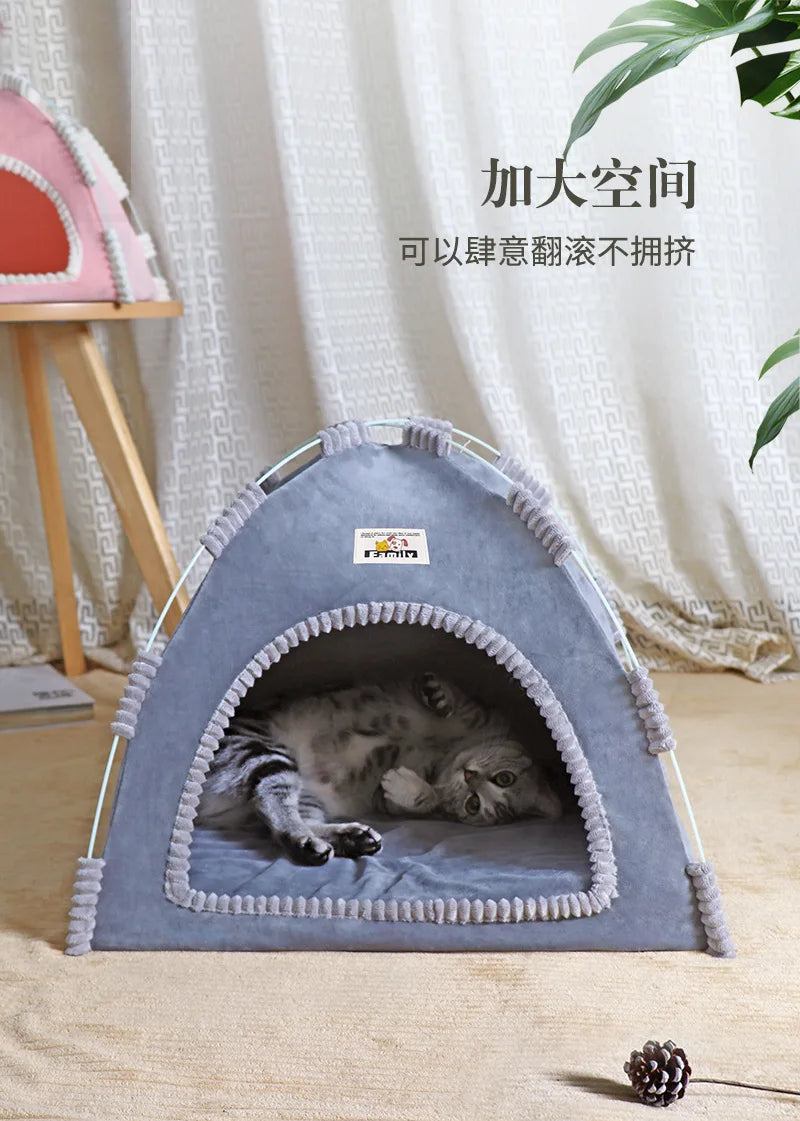 the DOG DOME - New Four Seasons Universal Pet Tent, Removable and Washable Cat and Dog Pet Nest, Summer Breathable Foldable Cat/Dog House