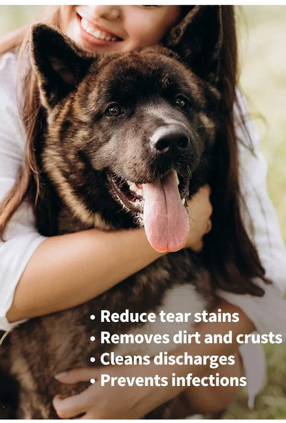 the TEAR WIPES - Pet Cleaning Products Eye Wipes to Remove Tear Marks, Cleaning Wet Tissues, Cat/Dog Wiping Eyes Removing Tear Marks and Cleaning Pet