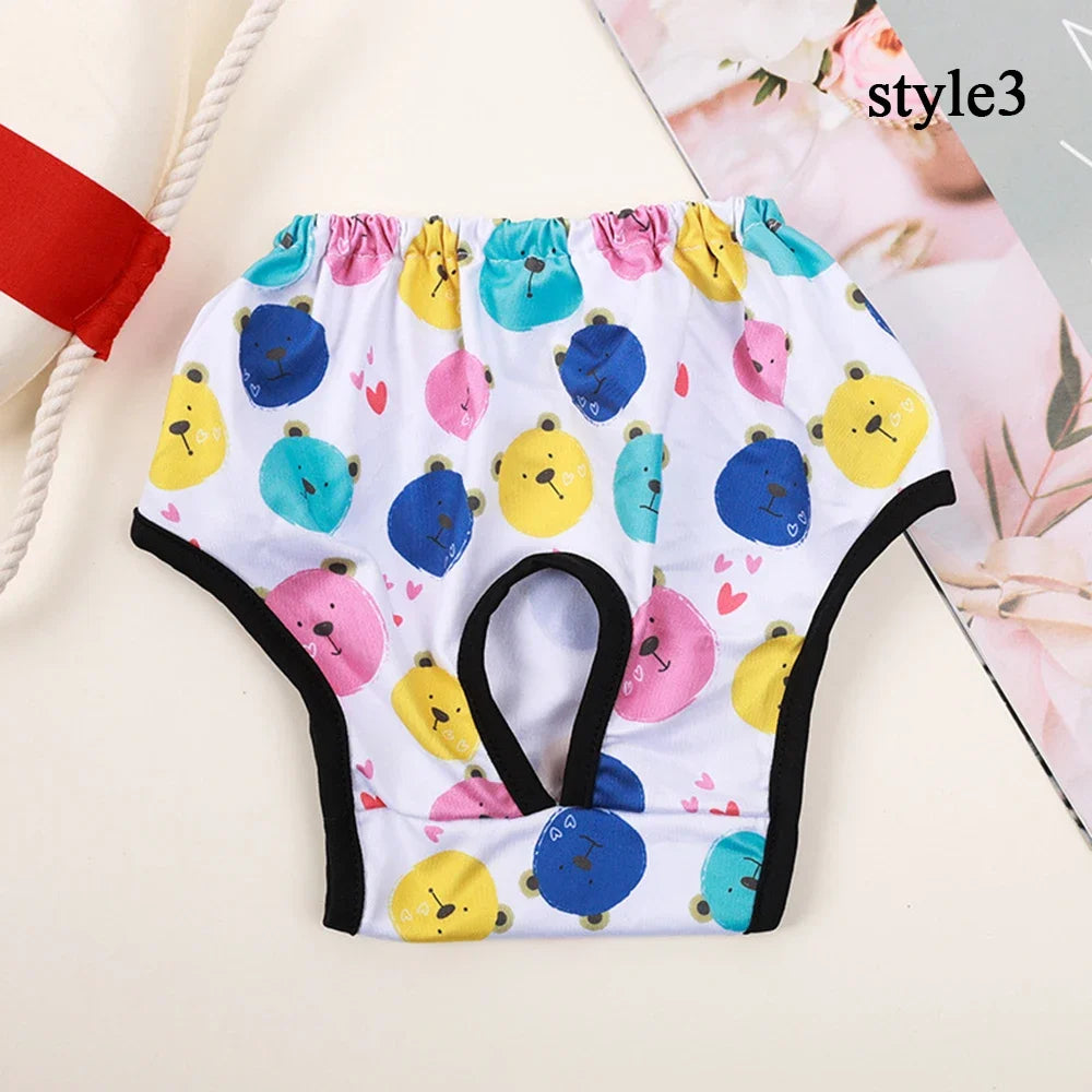 Female dog Cute Washable Male Dog Diapers, Reusable High Absorbency Leak-Proof Male Dog Diapers cat Physiological Pants