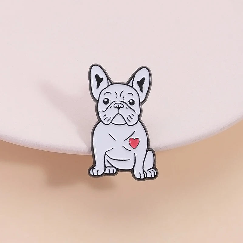 Cute Golden Retriever Border Collie Beagle Collie Enamel Pin Cartoon Pet Dog Animal Brooch Lapel Badge Jewelry Gifts For Friends