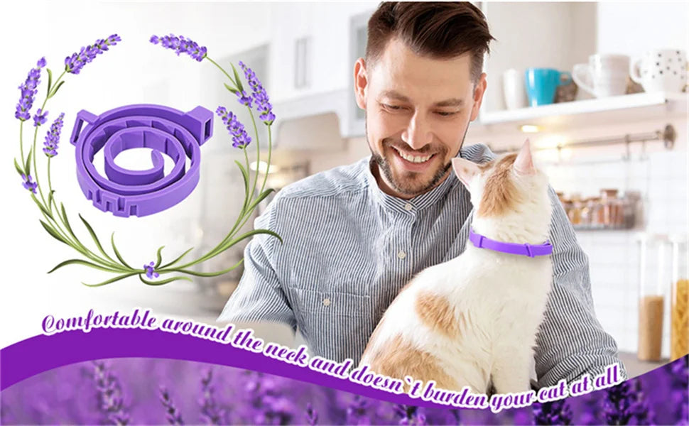 the TRANQUILTAIL CALMING COLLAR - Pet Calming Collar for Cats/Dogs, Adjustable Anxiety Pheromone Reducing Pet Collar, Lasting Natural Calm Relax Soothing Collars