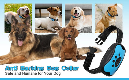 the BARK NO-MORE - Pet Dog Anti Barking Device, USB Rechargeable Dogs Training Collar, Ultrasonic Stop Barking Vibration Anti Bark Collar