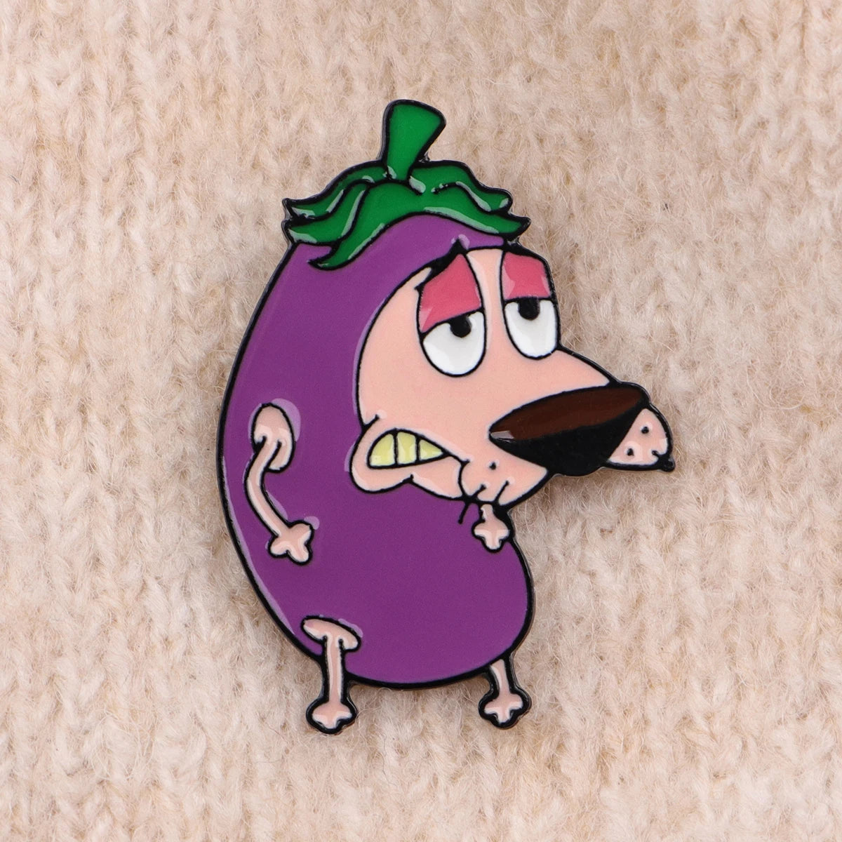 Cowardly Hero Dogs Enamel Pins Anime Figures Badges Metal Lapel Brooch For Backpacks Brooches Fashion Jewelry Accessories Gifts