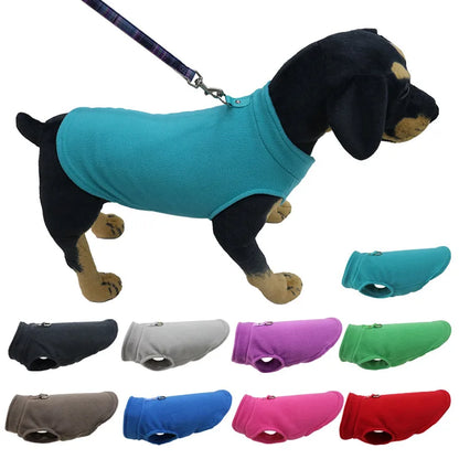 Dog Fleece Vest Chihuahua Winter Clothing For Small Dogs Warm Dachshund Dog Coat For Medium Bulldog Pitbull Maltese Dogs Jumpers