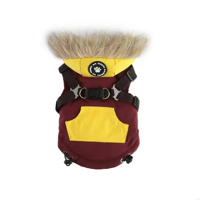 the TRAILBLAZER - Outdoor Activity Insulated Waterproof Dog Winter Vest with Reinforced Harness Attachment, Reflective Pet Warm Coat