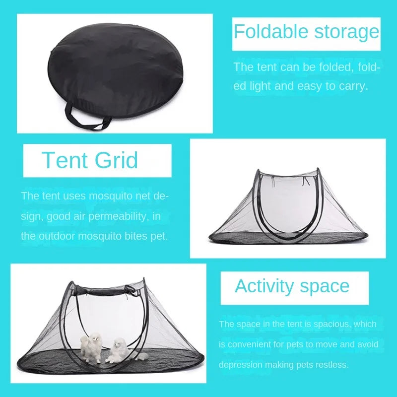Portable Pet Folding Tent for Dogs/cats Outdoor Travel Camping Amusement Park Breathable and Comfortable Pet Game Tent Dog House