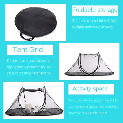 Portable Pet Folding Tent for Dogs/cats Outdoor Travel Camping Amusement Park Breathable and Comfortable Pet Game Tent Dog House
