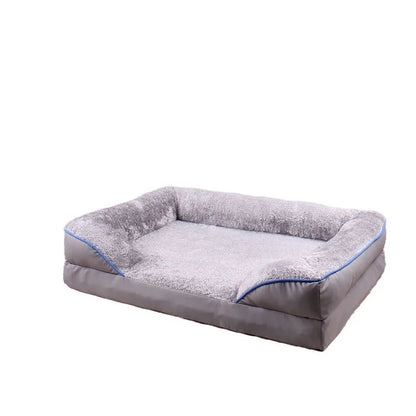 Jumbo Large Orthopedic Dog Bed Memory Foam Pet Sofa Couch Waterproof Elevated Cushion Warm Puppy Bolster Couch Removable Cover