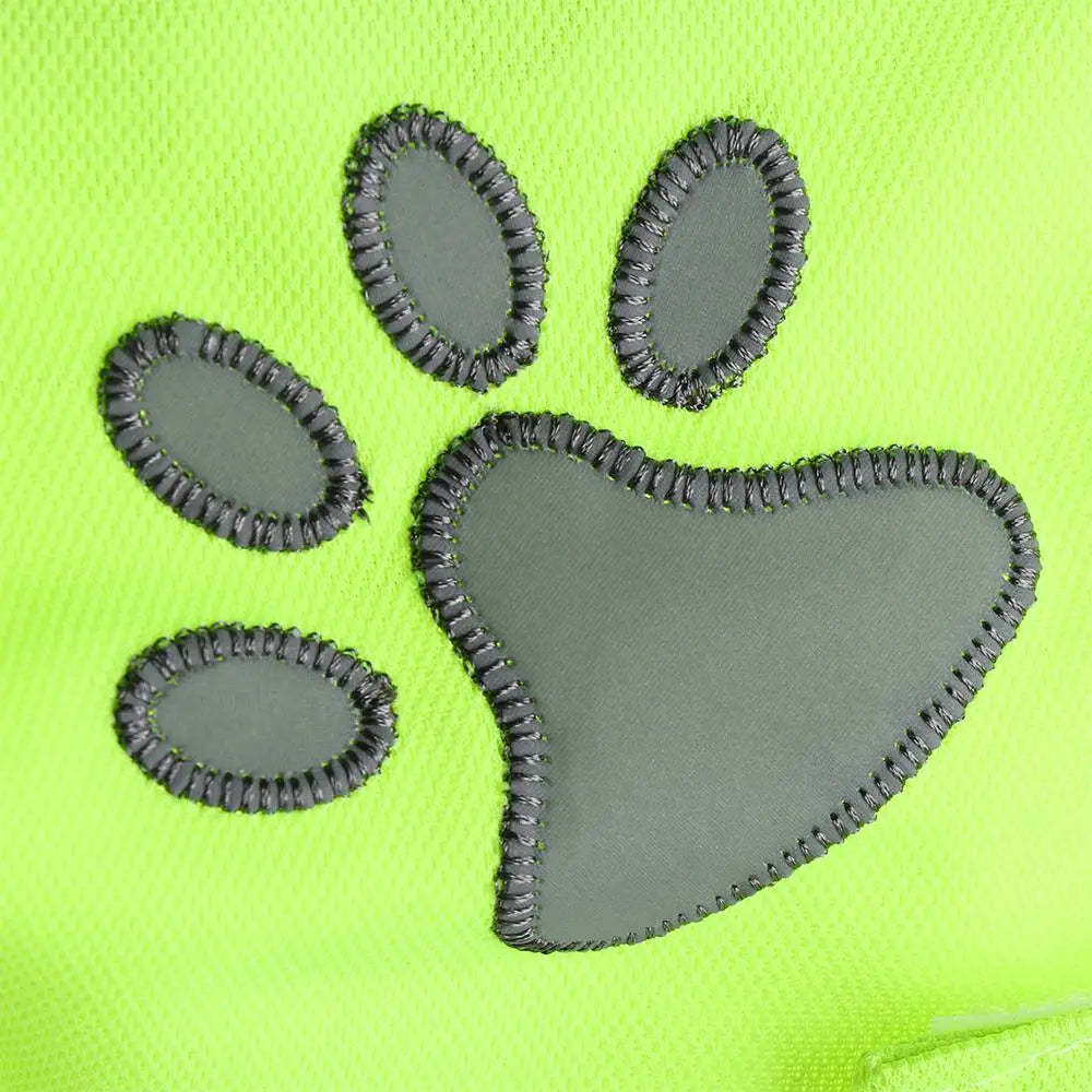 Ventilate Cozy Dog paw High Visibility Pet Hi Vis Coat Pet Reflective Vest Dog Jacket Pet Safety Vest