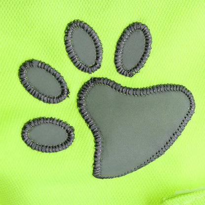 Ventilate Cozy Dog paw High Visibility Pet Hi Vis Coat Pet Reflective Vest Dog Jacket Pet Safety Vest