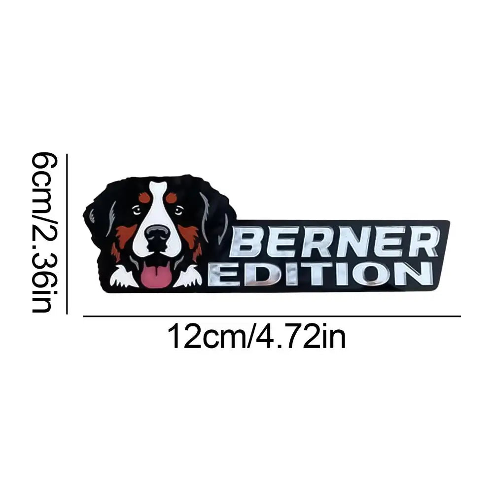 3D Dogs Badge Acrylic Funny Stylish Car Emblems & Badges German Shepherd Pit Bull Sticker Bulldog Decals Auto Exterior Stickers