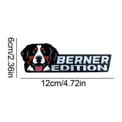 3D Dogs Badge Acrylic Funny Stylish Car Emblems & Badges German Shepherd Pit Bull Sticker Bulldog Decals Auto Exterior Stickers