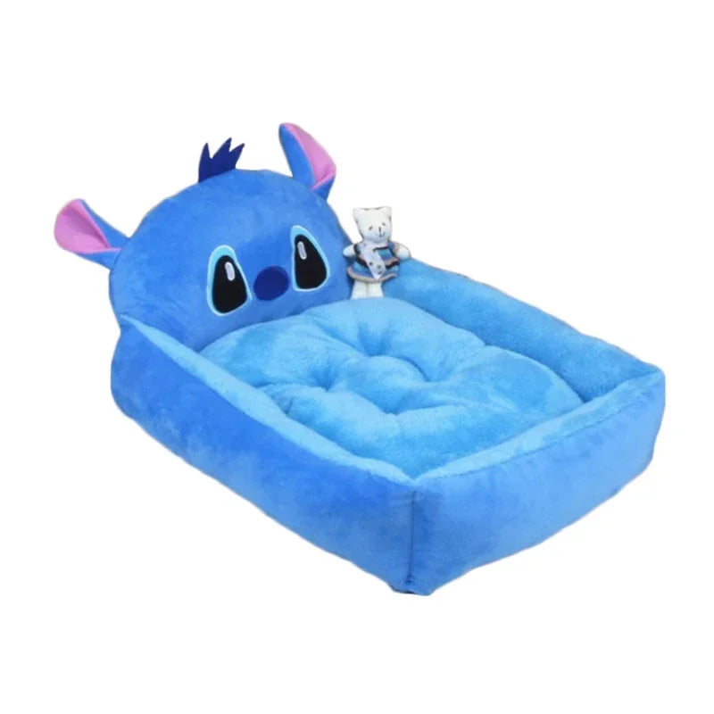 Cute Cartoon Pet Beds for Small Medium Dogs Winter Warm Puppy Cat Sofa Bed Washable Chihuahua Bulldog Kennel Mascotas Supplies