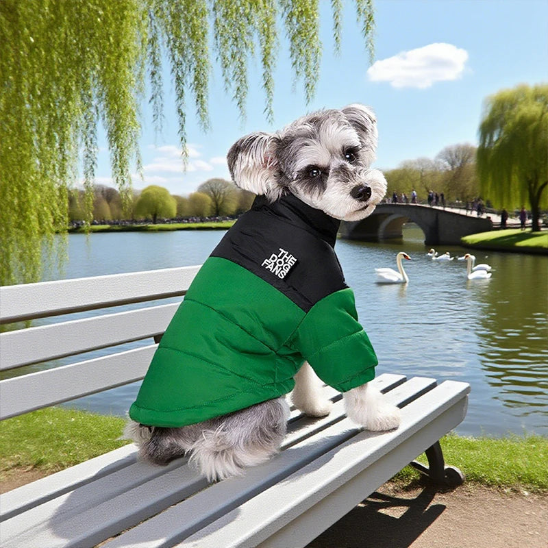 the PAWARMOR WATERPROOF DOG SNOW JACKET - Dog Coat, Dog Warm Jacket, 4 Legs Covered Waterproof Windproof Reflective Warm Dog Vest, Zippered Adjustable Outdoor Dog Snow Jacket