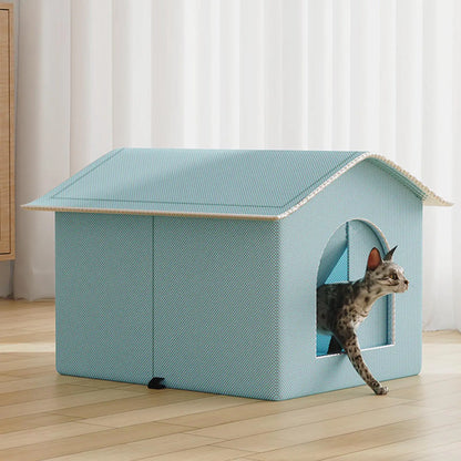 the DOG ICEHOUSE - Enclosed Dog Cooler Nest, Spacious Puppy/Kitten Ice Nesting Pet Accessory for Small/Medium/Large Pets