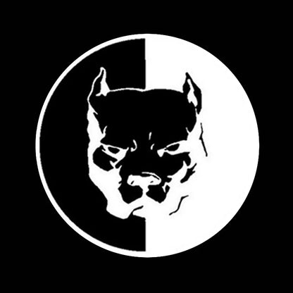 Bulldog Car Stickers Reflective Decals Funny Waterproof Pitbull Dog Car Vinyl Decals Decoration for Fuel Tank Cap 12cmx12cm
