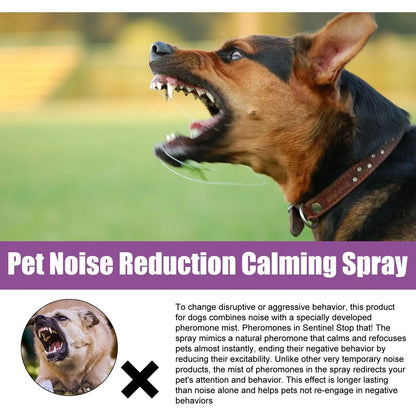 the CALMING SPRAY - 50ml Pet Relaxants, Dog Noise Reduction, Calming Spray for Barking Restless, End the Dog's Negative Behavior, Pet Health Supplies