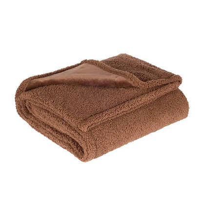 Double-sided Pet Waterproof Blanket ,Soft Thickened Flannel Velveteen Sherpa Blankets for Cats and Dogs Breathable and Anti-grip