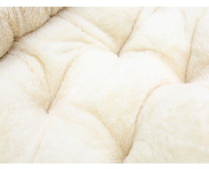 Autumn/Winter Warm Pet Nest Big Dog Mat Oval Teddy Dog Cat Nest Golden Retriever Comfortable Cozy Pet Bed