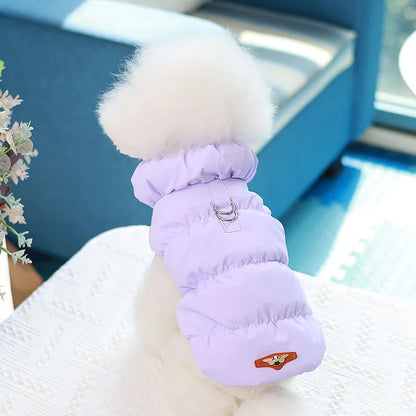 Warm Dog Clothes Vest Soft Cotton Coat Pet Jacket Puppy Chihuahua Poodle Pug Turtleneck Outfit French Bulldog Clothes Cat Coats