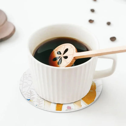 Animal Shiba Inu Dogs Coasters Kitchen Placemats Waterproof Insulation Cup Coffee Mats For Decor Home Tableware Pads Set of 4