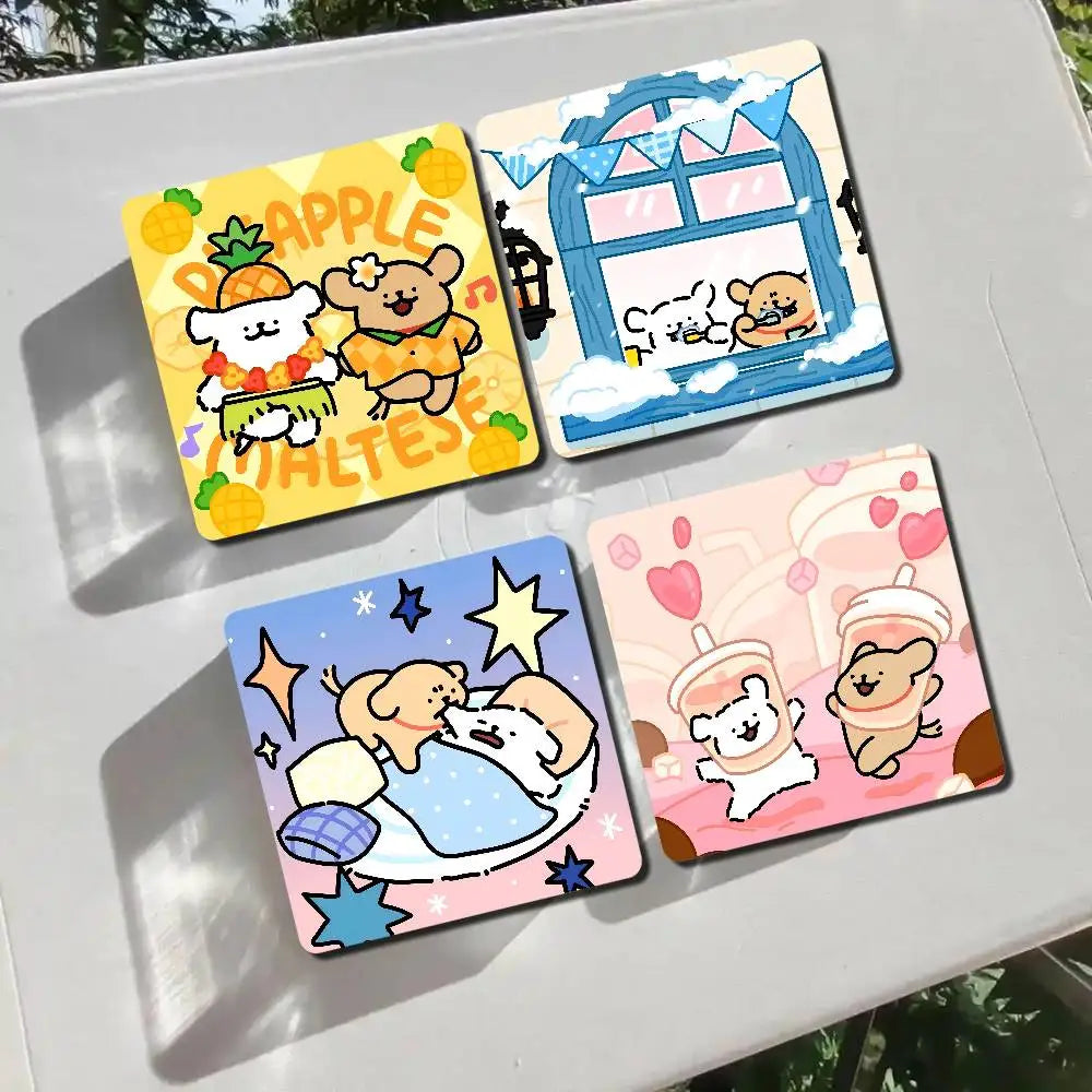 Cute Line Puppies Maltese &Golden Pattern Refrigerator Magnets Personalized Photo Refrigerator Magnets Photo