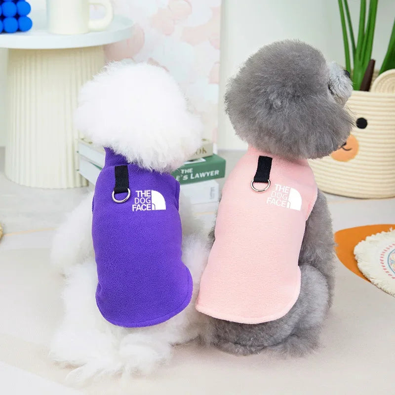 Pet Dog Clothes,Polar Fleece Warm Dog Vest,Fashion Comfortable and Breathable Dog Cothes,Clothes for Small and Medium-sized Dogs