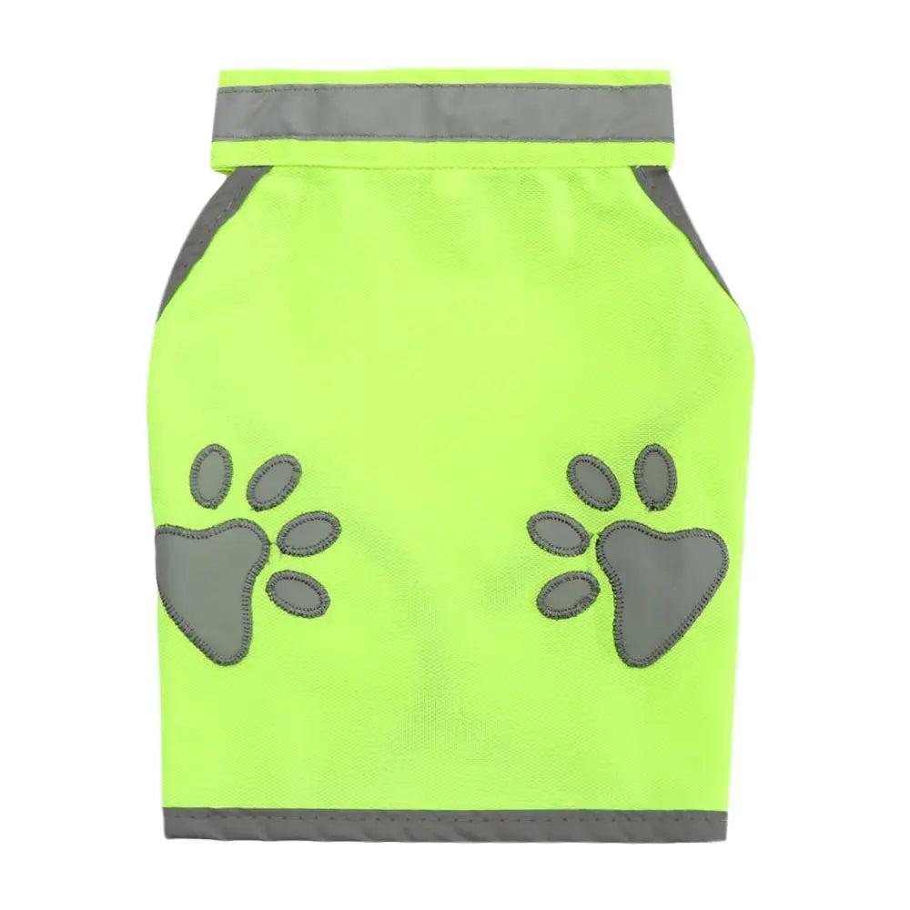 Ventilate Cozy Dog paw High Visibility Pet Hi Vis Coat Pet Reflective Vest Dog Jacket Pet Safety Vest