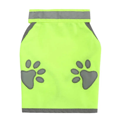 Ventilate Cozy Dog paw High Visibility Pet Hi Vis Coat Pet Reflective Vest Dog Jacket Pet Safety Vest