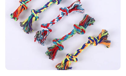 Dog Toy Pet Molar Bite-resistant Cotton Rope Knot for Small Dog Puppy Relieving Stuffy Cleaning Teeth Pet Chew Toys