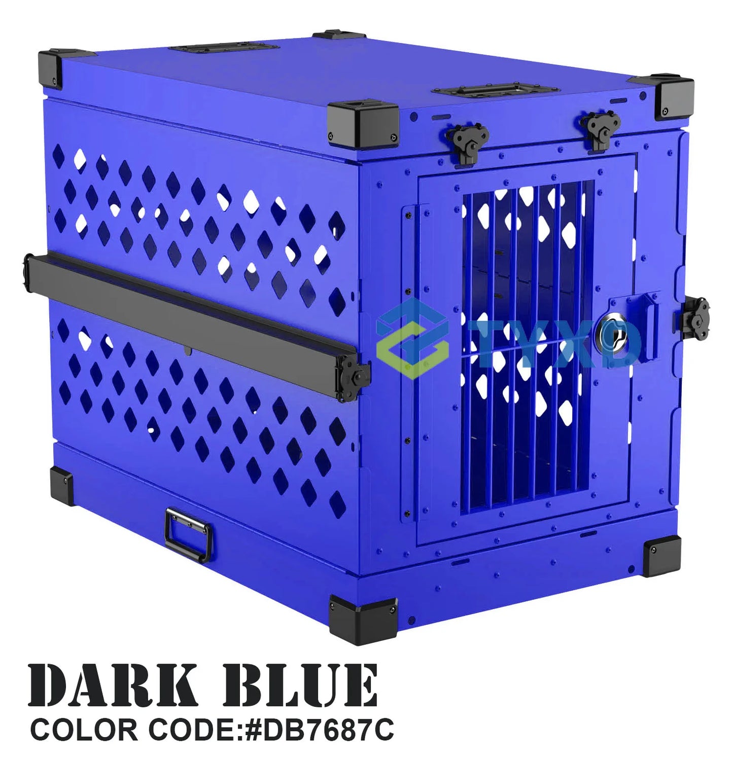 the ALUMINUM DOG CRATE - Impact Strong German Shepherd XL/Large Aluminum Collapsible Dog Travel Crate, Extra Large Folding Animal Cage