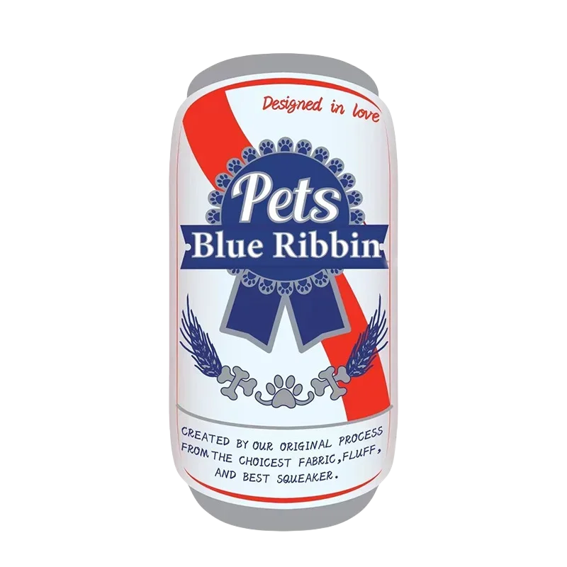 Plush Dog Winebottle Chew Sound Soft Beer Bottle Toy Funny Bite-Resistant Squeaky Relieve Boredom