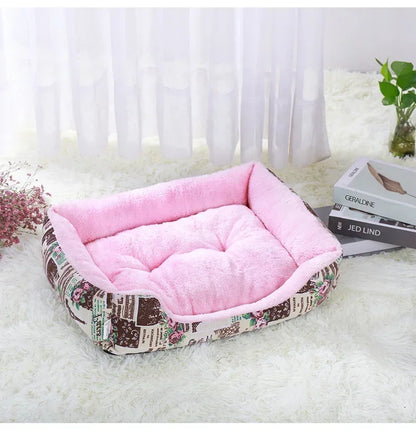 2023 Winter Warm Plush Dog Bed Mat Kennel Soft Fleece Dog Puppy Pet Supplies Nest For Small Medium Dogs House Waterproof Cloth